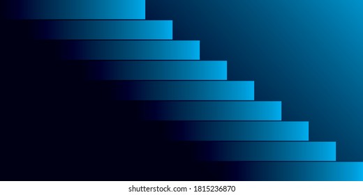 Abstract stair shaped blue background Vector eps 10.