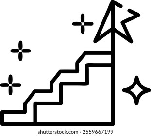 Abstract stairs leading upwards with bokeh effect symbolizing growth and progress concept as An image of abstract stairs ascending upwards overlaid with a soft bokeh effect symbolizing growth progress