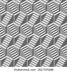 Abstract stairs seamless pattern background