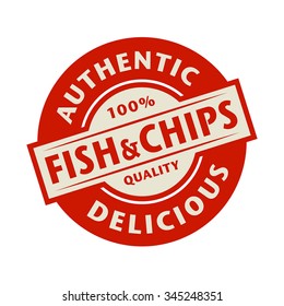 Abstract stamp or label with the text Authentic, Delicious Paella written inside, vector illustration