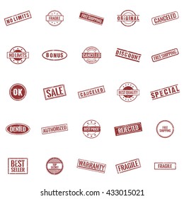 Abstract stamp objects