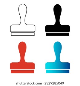 Abstract Stamp Silhouette Illustration, can be used for business designs, presentation designs or any suitable designs.
