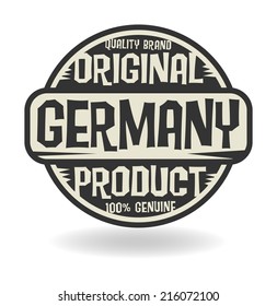 Abstract stamp with text Original Product of Germany, vector illustration