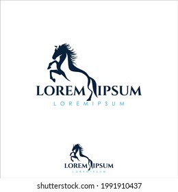 Abstract standing horse vector illustration design. Luxury horse design icon symbol. Vector illustration EPS.8 EPS.10