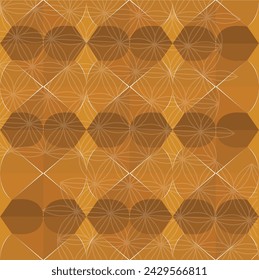 abstract star and 3d shape geometric pattern