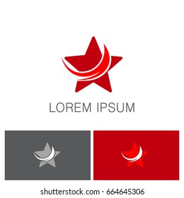 abstract star arrow logo