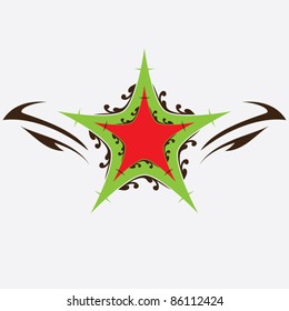 Abstract star art