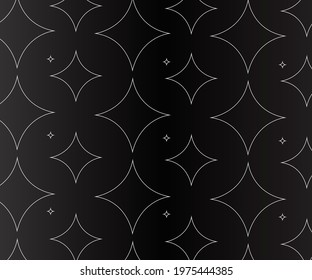 Abstract Star Background, black and white