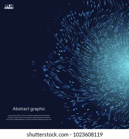 Abstract star background with defocused lights. Eps10 Vector illustration.