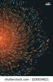 Abstract star background with defocused lights. Eps10 Vector illustration.