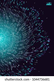 Abstract star background with defocused lights. Eps10 Vector illustration.