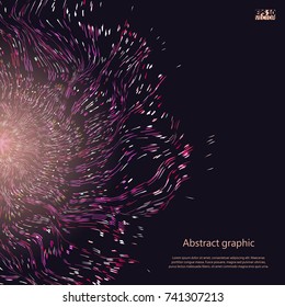 Abstract star background with defocused lights. Eps10 Vector illustration.