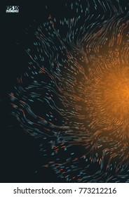 Abstract star background with defocused lights. Eps10 Vector illustration.