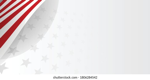 Abstrakter Sternhintergrund für Grußkarten mit Streifen in nationalen Flaggenfarben. Vektorgrafik