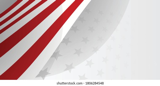 Resumen del fondo de la estrella para la tarjeta de saludo con cinta de franja de línea en los colores de la bandera nacional. Ilustración del vector