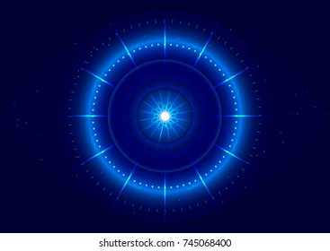 Abstract star background with space mandala. Background for sites, banners, hats. Vector illustration.