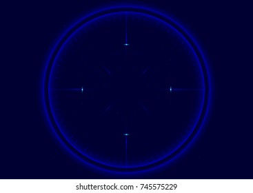 Abstract star background with space mandala. Background for sites, banners, hats. Vector illustration.