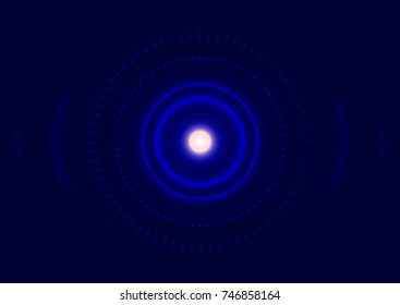 Abstract star background with space mandala. Background for sites, banners, hats. Vector illustration.