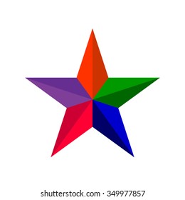 Abstract Star Background. Vector. Colorful
