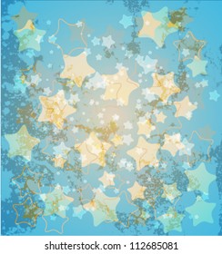 Abstract star background. Vector illustration.