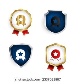 Abstract Star Badge Badge and Label Collection, can be used for business designs, presentation designs or any suitable designs.