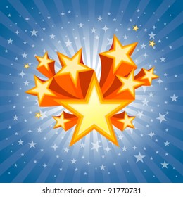 Abstract Star Burst Background