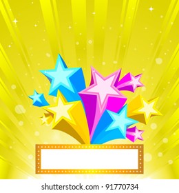 Abstract Star Burst Background