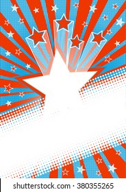 Abstract star burst background. Halftone vector background. EPS-10