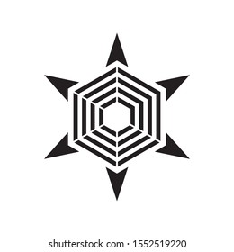 Abstract star, burst, light, compass, arrow logo design template vector illustration 
