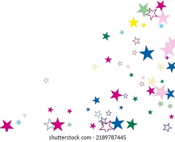 Abstract star colorful background Cover mock-up.background of colorful applique stars.