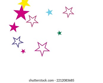 Abstract star colorful background Cover mock-up.