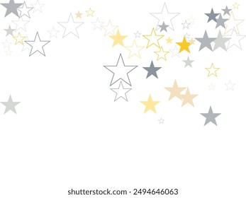 Abstract star colorful background Holiday confetti in US flag colors for President Day. 