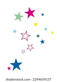Abstract star colorful background Suitable for your design, cards, invitations, gifts.