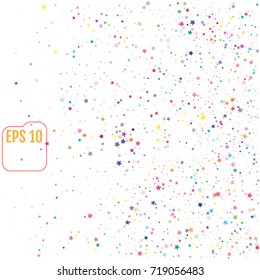 Abstract star colorful background. Vector