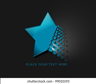 Abstract star colorful modern background design.