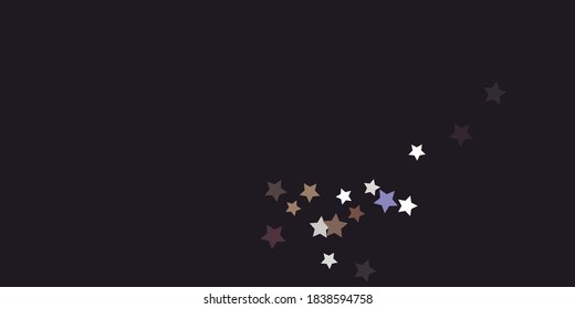 Abstract star confetti. Falling star background. Random stars shine on a dark background. Flying confetti. Suitable for your design, cards, invitations, gifts.