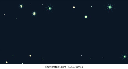 Abstract star of confetti. Falling starry background. Random stars shine on a black background. The dark sky with shining stars. Flying confetti. Suitable for your design, cards, invitations, gifts.