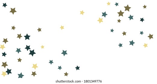 Estrella abstracta de confetti. Se está cayendo el fondo estrellado. Las estrellas al azar brillan en segundo plano.  Confeti volador. Adecuado para tu diseño, tarjetas, invitaciones, regalos. 