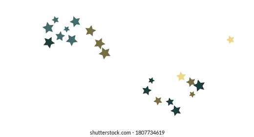 Abstrakter Star der Konfetti. Sinkender sternder Hintergrund. Zufällige Sterne scheinen auf dem Hintergrund.  Fliegender Konfetti. Geeignet für Ihr Design, Karten, Einladungen, Geschenke. 