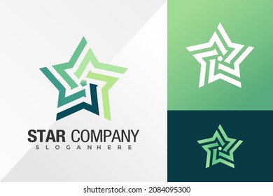 Abstract Star Creative Logo Design Vector illustration template