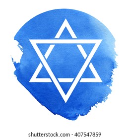 135 Vector star of david watercolor Images, Stock Photos & Vectors ...