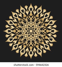 Abstract star. Decoration element.