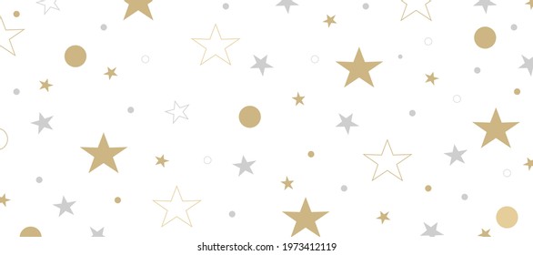 Abstract star and dot geometric shapes background. Minimal texture decoration element.