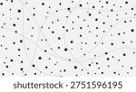Abstract star and dot line pattern on background.  Repeating design.