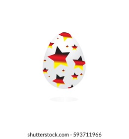 Abstract star egg logo icon design template elements/Easter/Germany