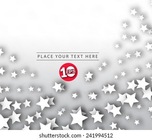 Abstract star element, vector background.