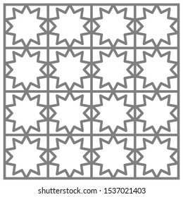 Abstract star geometric pattern with lines texture