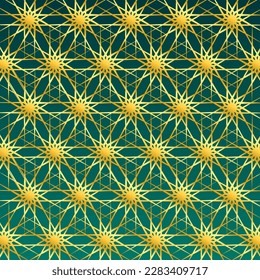 abstrakte Sterngeometrische Struktur im arabischen oder türkischen Stil für Design-Ornament-Hintergrund