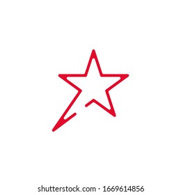 Plantilla de diseño gráfico estrella abstracta vectorial aislado
