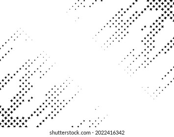 abstract star halftone background frame